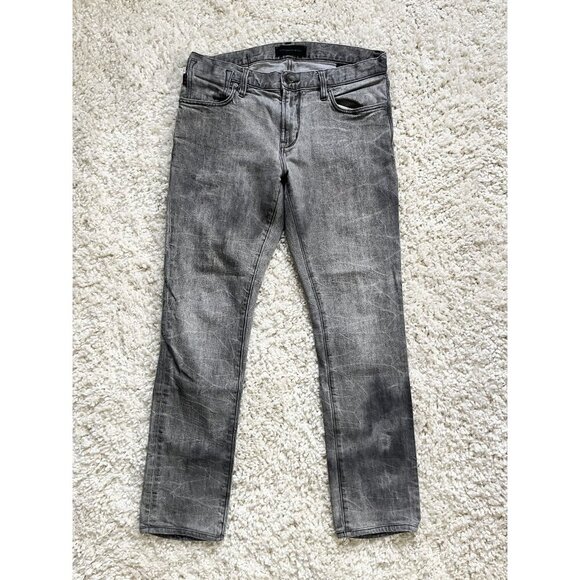John Varvatos Acid Wash Black & Gray Denim Jeans Size 31 - Picture 1 of 3